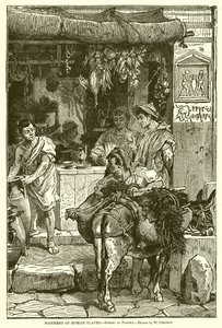 Costumi degli schiavi romani. -- Strada a Pompei da English School