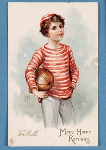 Tanti Auguri, cartolina di compleanno, 1909 da English School