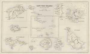 Mappa: Isole di Capo Verde, dall