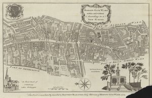 Mappa del quartiere di Bishopsgate, Londra