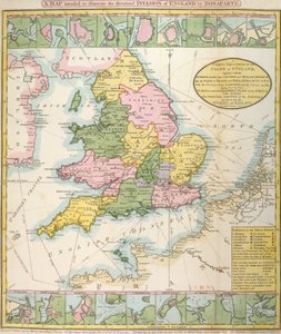 Mappa della Gran Bretagna, che illustra l
