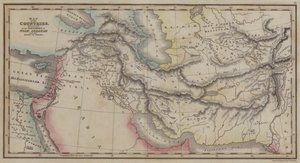 Mappa dei paesi menzionati nelle storie di Noè, Abramo e dei re di Israele da English School