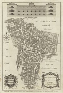 Mappa del quartiere di Cripplegate, Londra