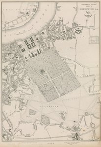 Mappa di Greenwich e dintorni, Londra