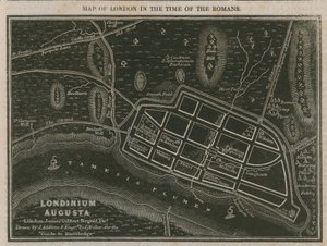 Mappa di Londra al tempo dei Romani