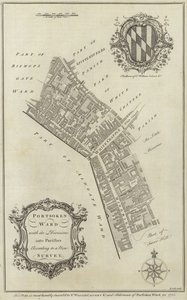 Mappa del quartiere di Portsoken, Londra