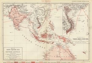 Mappa del sud-est asiatico e dell