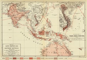 Mappa del sud-est asiatico e dell