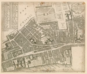 Mappa di St Clements Danes e St Mary Savoy, Londra, con Rolls Liberty e Lincolns Inn