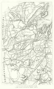 Mappa delle Fens come drenate nel 1830 (incisione) da English School