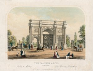 Marble Arch, Oxford Street, Londra da English School