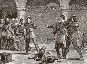 Marcel e il Delfino di Francia, illustrazione da Cassells Illustrated History of England