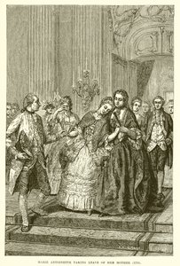 Maria Antonietta saluta sua madre da English School