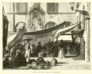 Mercato in Piazza di Pescheria