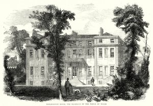 Marlborough House, la residenza del Principe di Galles (incisione) da English School
