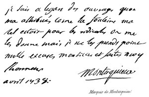 Marchese di Montesquieu da English School