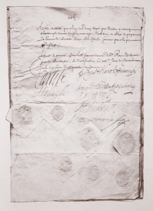 Contratto di matrimonio di Carlo I da English School