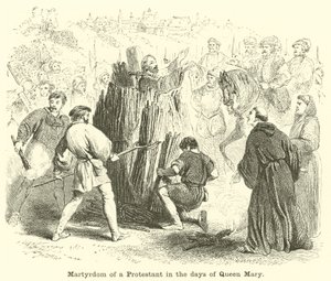 Martirio di un protestante ai tempi della regina Maria