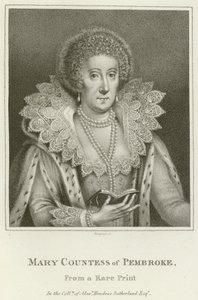 Mary, Contessa di Pembroke (incisione) da English School