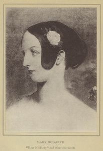 Mary Hogarth, Kate Nickleby e altri personaggi (litografia) da English School