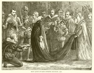 Maria Stuarda entra a Holyrood, 1561 da English School