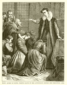 Maria, Regina di Scozia, che si Congeda dai suoi Assistenti prima della sua Esecuzione, 1587 da English School