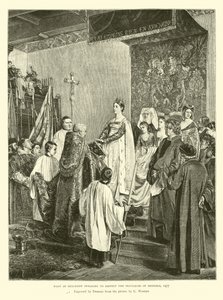 Maria di Borgogna giura di rispettare i privilegi di Bruxelles, 1477 da English School