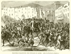 Masaniello arringa il popolo di Napoli da English School