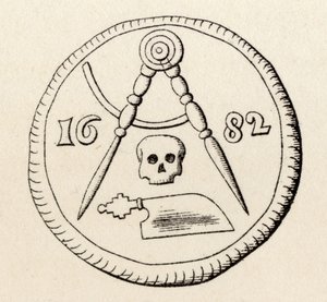 Sigillo massonico dei carpentieri di Maastricht, datato 1682, da 