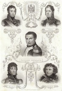 Massena, Ney, Napoleone Bonaparte, Murat e Kleber da English School