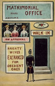 Ufficio matrimoniale (litografia a colori)