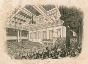 Riunione di maggio a Exeter Hall, Strand, Londra da English School