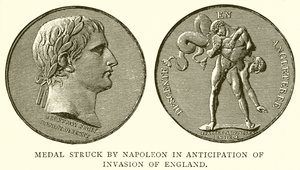 Medaglia coniata da Napoleone in previsione dell