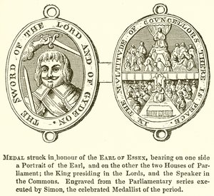 Medaglia Coniata in Onore del Conte di Essex da English School