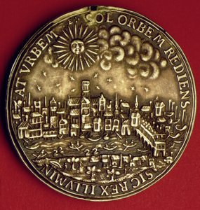 Medaglia commemorativa del ritorno di Carlo I (1600-49) nella Città di Londra dopo l