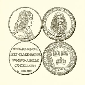 Medaglia di Clarendon e Medaglia in Commemorazione della Restaurazione da English School