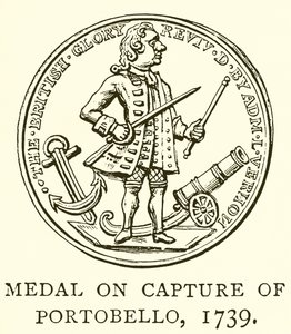 Medaglia sulla cattura di Portobello, 1739