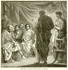 Incontro dei primi cristiani a Roma da English School