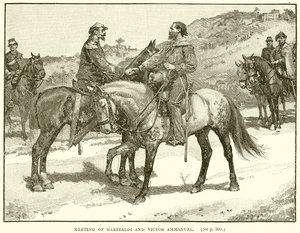 Incontro di Garibaldi e Vittorio Emanuele da English School