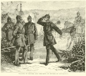 Incontro tra Moltke e il re di Prussia a Gravelotte, agosto 1870