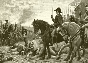 Incontro di Wellington e Blucher dopo la battaglia di Waterloo