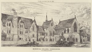 Memorial College, Cuddesdon (incisione) da English School