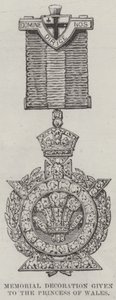 Decorazione commemorativa data alla Principessa di Galles all