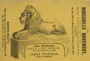 Memoriale eretto nel 1856 a James Morison, l