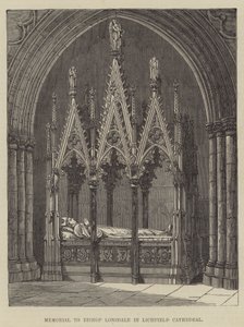Memoriale al vescovo Lonsdale nella cattedrale di Lichfield