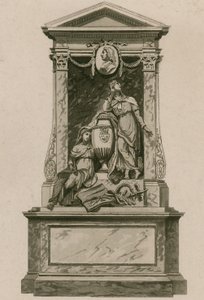 Memoriale a William Pulteney, Conte di Bath, Abbazia di Westminster, Londra da English School