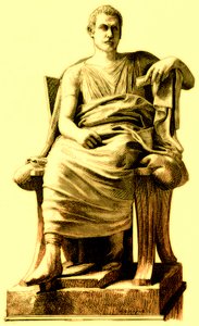 Menandro, illustrazione da Storia di Roma di Victor Duruy, pubblicata nel 1884 da English School