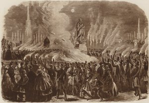 Festival di Mendelssohn, la Processione con le Fiaccole, 1860 da English School