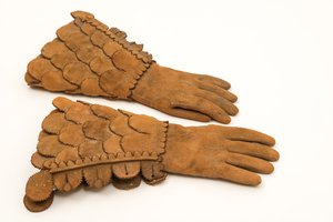 Guanti corazzati da uomo, c.1600-50 da English School