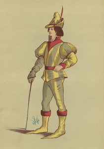 Costume maschile del regno di Edoardo IV da English School